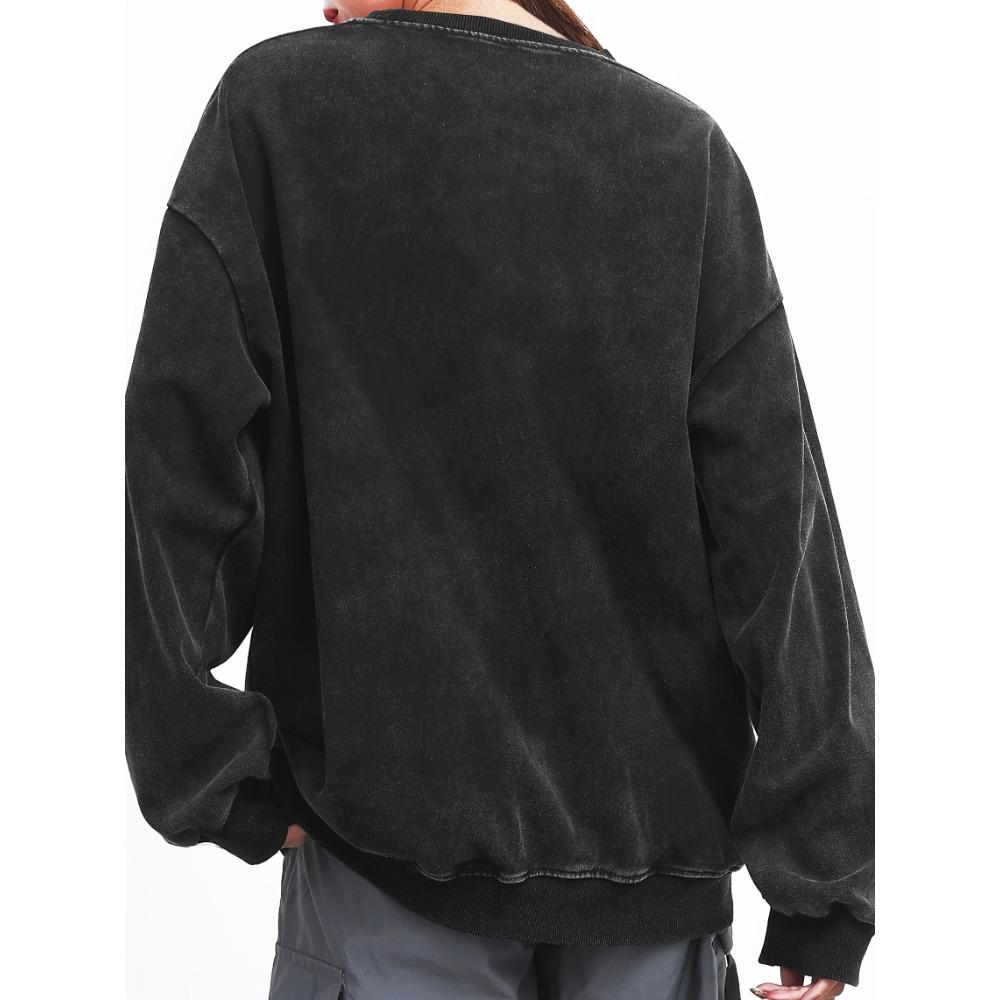 Five Colors Vintage Washed Cotton Woman Sweatshirt Harajuku Casual Pullover Comfort Loose Hoodie Thin style Tops