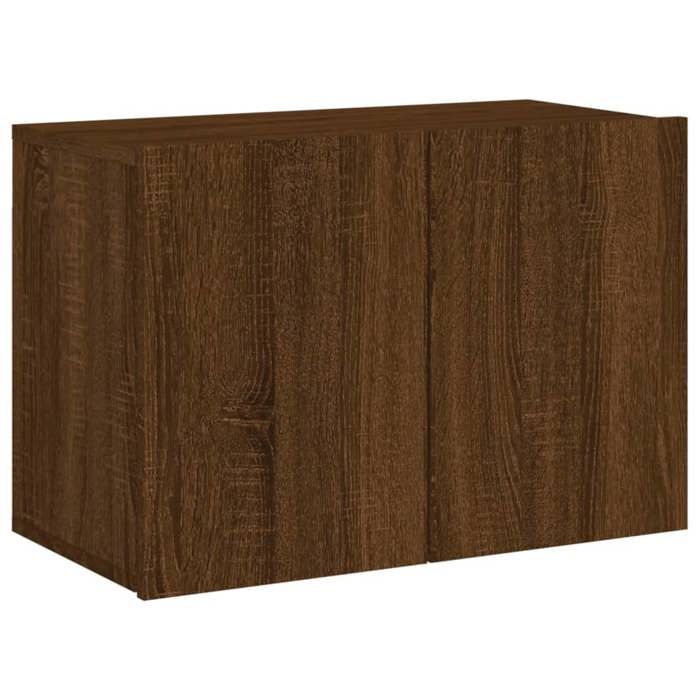 VidaXL Meuble TV mural chêne marron 60x30x41 cm 836950