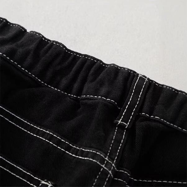 Chic Wide-Leg High-Waist Jeans for Women - Trendy Japanese Style for Autumn and Spring