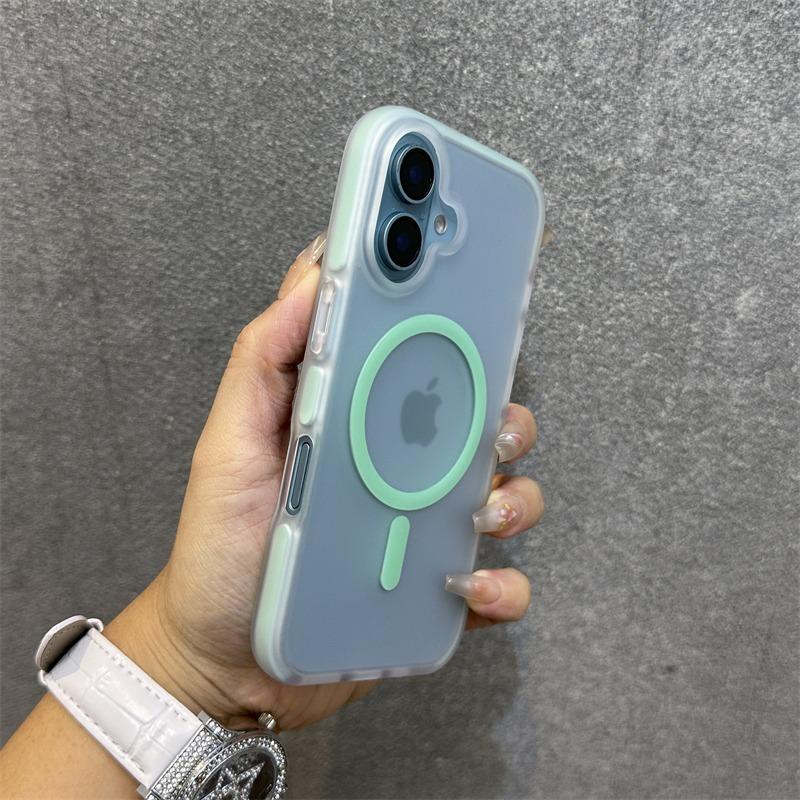 Bonbon-Farbkontrast für Armband-Hülle für Für Iphone 16 14 1 Pro Max Plus 13 12 Lanyard Mattierte Harte Stoßfeste Abdeckung