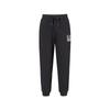 EA7 Logo Printed Cuffed Sports Leisure Pants Women Bottoms Black 6DTP64-TJZCZ-0200