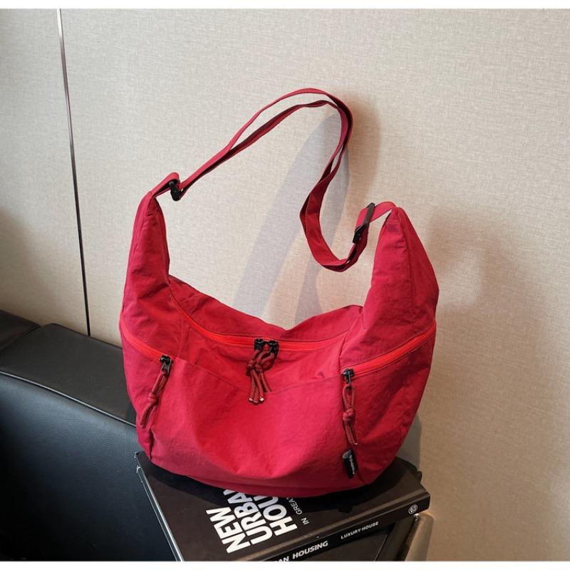 Large Capacity Casual Women's Dumpling Bag New Lightweight One Shoulder Commuter Class Student Crossbody Bag