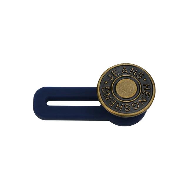 New 1/5PCS Magic Metal Button Extender for Pants Jeans Free Sewing Adjustable Retractable Waist Extenders Button Waistband Expan