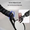 360° Adjustable Handlebar Plug Rearview Mirror Rotatable Bicycle Rearview Mirror Handlebar End Mirrors For Road Bikes MTB