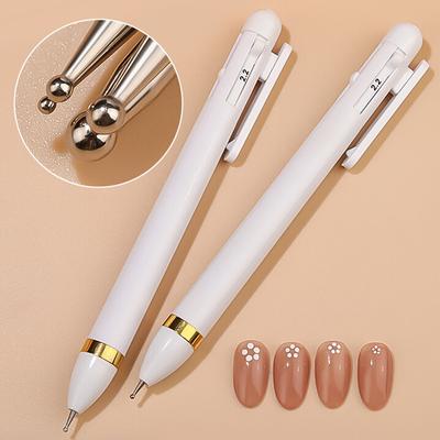1PC 4 in 1 Nail Art Dotting Tools Nail Drill Point Nail Tools Dot Painting Tools Nail Point Drill Pen