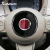 Real Hard Carbon Fiber Sticker For Fiat 500 Abarth 595 695 2008 2009 2010 2011-2018 2019 2020 2025 2025 2025 Steering Wheel Ring