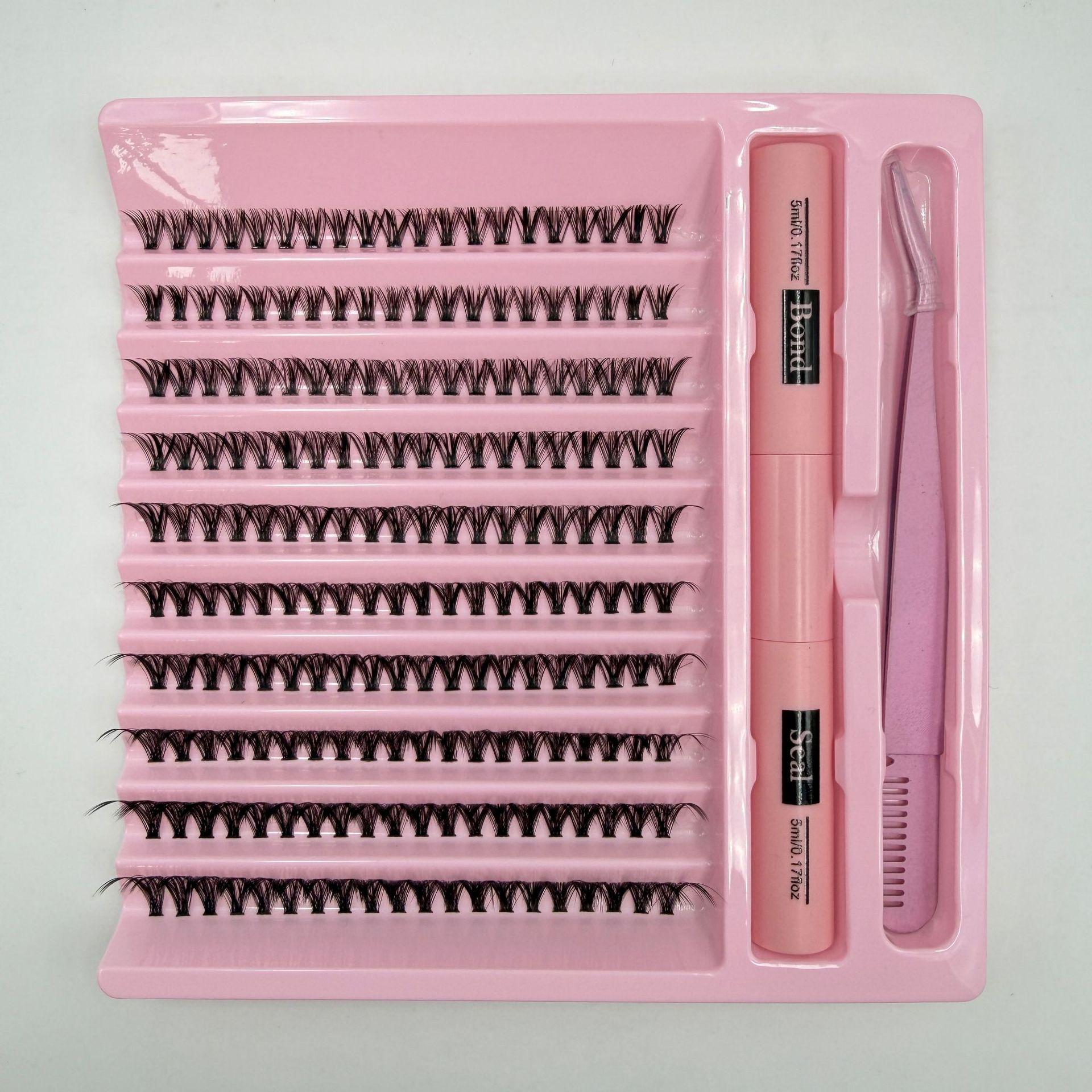 

DIY Нарощування накладних вій - Сегментовані 30D, 40D, 50D, 80D для самостійного нанесення Single Box