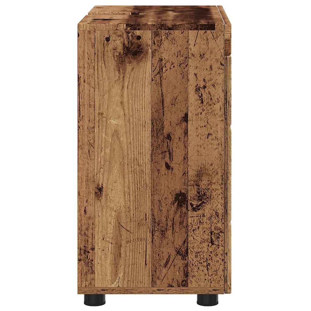 Bathroom Cabinet Set TULUM Rustic Wood 60 x 34 x 63 cm