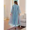 Indonesia Embroidery Hot Drilling Robe Middle East Elegant Print Photography Travel Fairy Dress Dubai Women Dresses