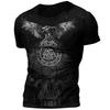 2025 Sommer Neu Heiß Vintage Wikinger Tattoo 3D Gedrucktes Herren T-Shirt Mode Street Bequem Atmungsaktiv Übergröße Lockeres Oberteil