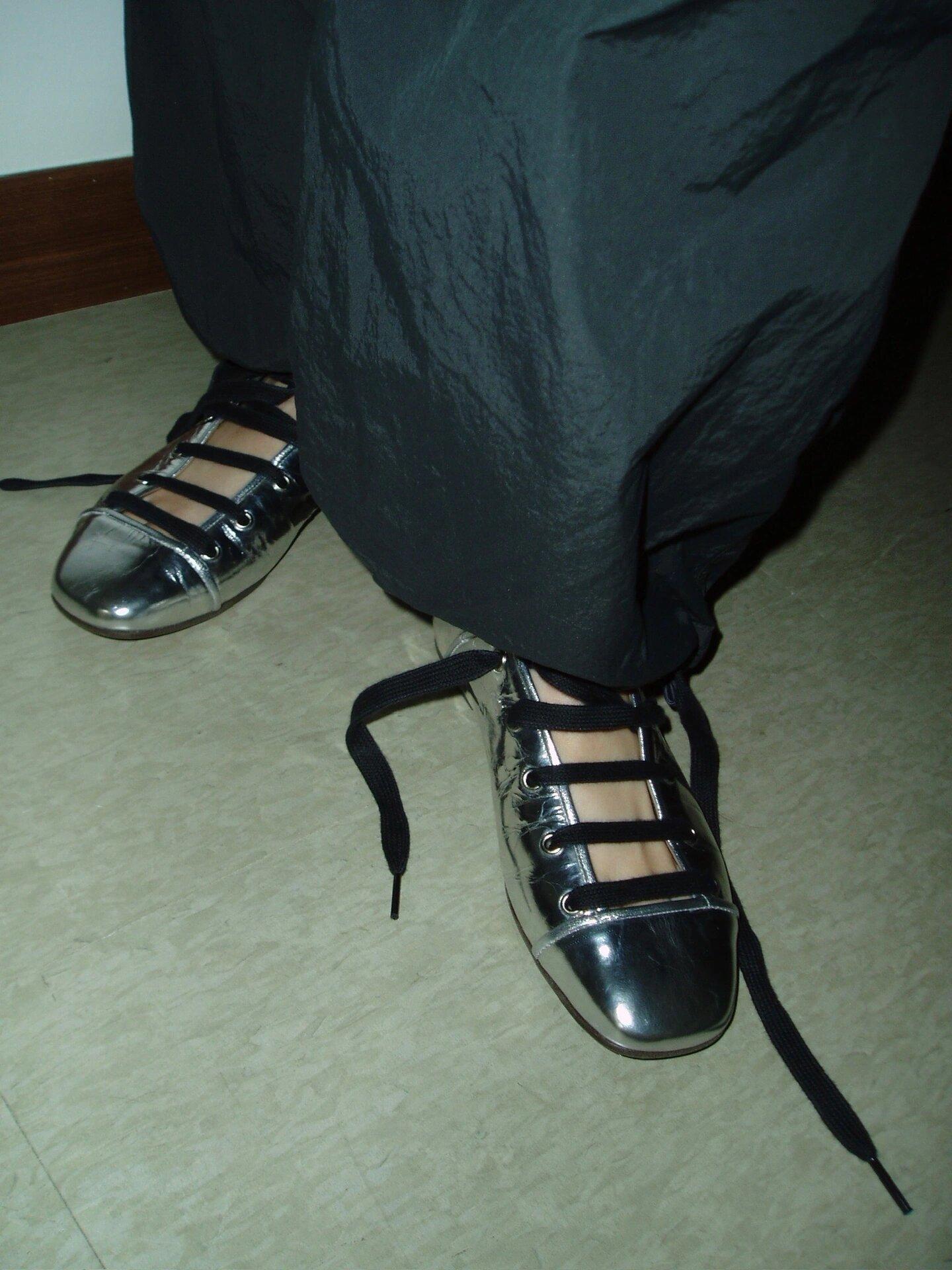 

Design Sense Silver Stepping Heel Lace-up Round Head Mary Jane Shoes Women s College Style Early Spring Flat Small Leather Shoes Lace-up Shoes 35