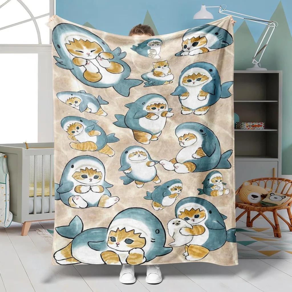 Mofusand Mofumofu Cat Limited Edition Blanket EyeCatching Design Perfect Holiday Gift for Young Couples  Trendy Home Decor 100cm x 150cm