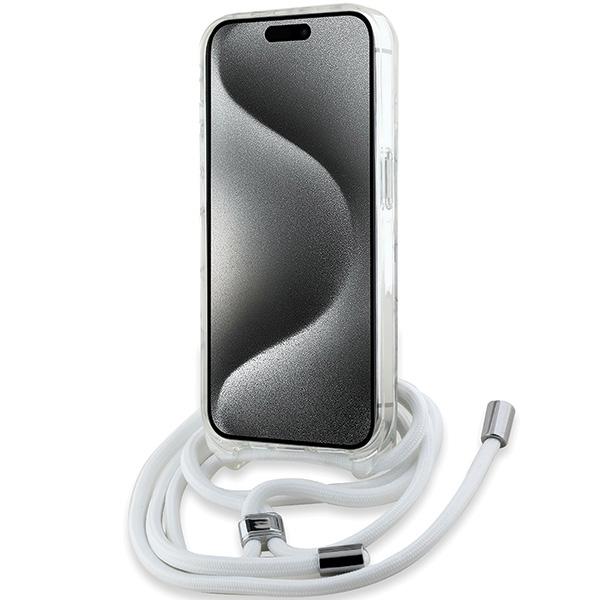 Karl Lagerfeld Klhmp15Lhckhnt Iphone 15 Pro 6.1 Hardcase Transparent Crossbody Iml Karl Head Magsafe