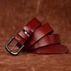 Belt Unisex Wide Retro Fashion Leather Pin Buckle Belt Men's First Layer Cowhide Casual Jeans Belt