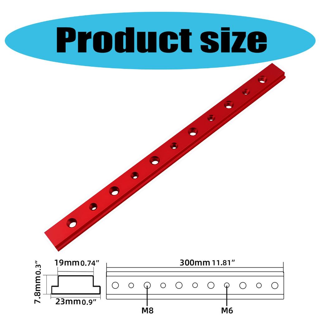 T-Slider T-track Miter Fixture Woodworking Aluminum Miter Slider Table Gauges Rod Slot Miter Track T Screw Fixture