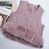 Little Red Book Hot Style Women's Fleece-Lined Lambswool Vest - Autumn/Winter 2025