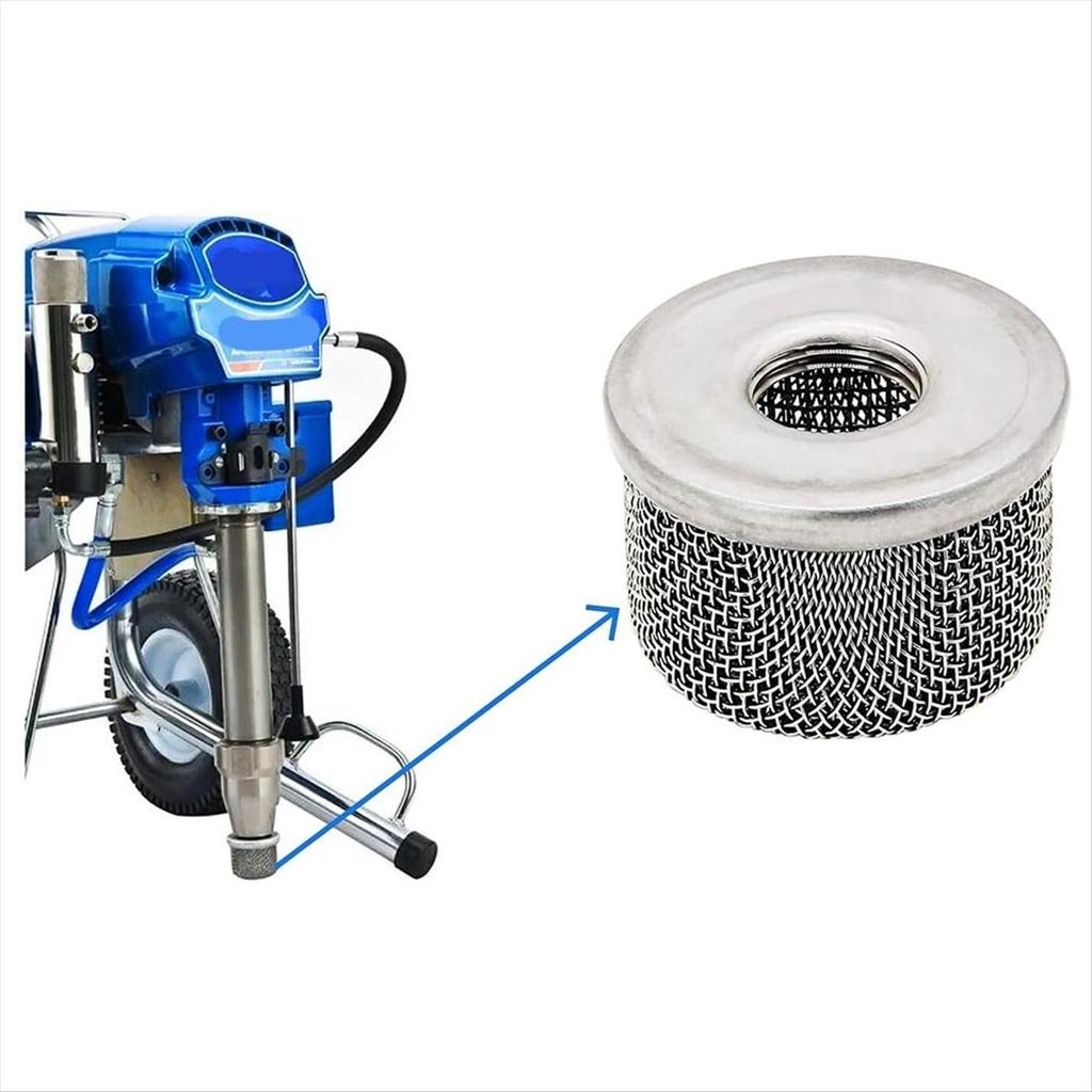 BHBL 4Pcs 181073 or 181-073 Pump Inlet Strainer,Screen Filter 1/2In NPT Thread Stainless Steel with for Airless Paint Sprayer