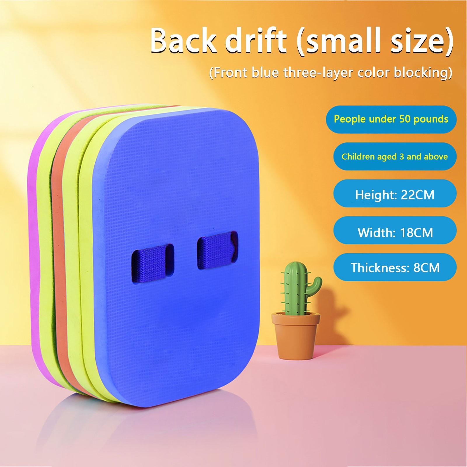 

Страховочный плавательный пояс с 3-слойным регулируемым водонепроницаемым плавательным поясом, детский плавательный поплавок, плавательный поплавок с предохранительным зажимом One Size синий