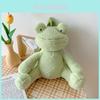 Cute Green Plush Animal Backpack With Nylon Lining For Children And Daily Use