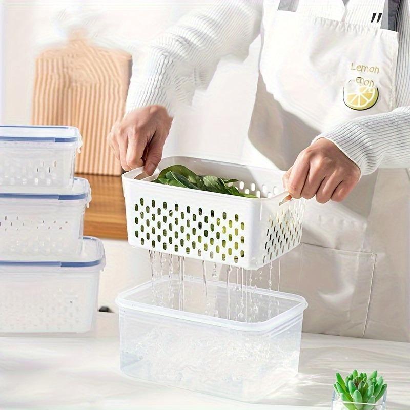 4PCS Leak-Proof Containers! 2-Layer Airtight Lock for Meal Prep. Stackable & Reusable - Keep Food Fresh