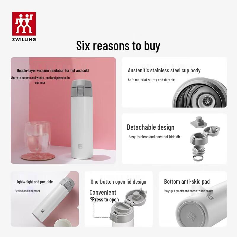 ZWILLING Insulated Pop-Up Lid Travel Mug 450ML