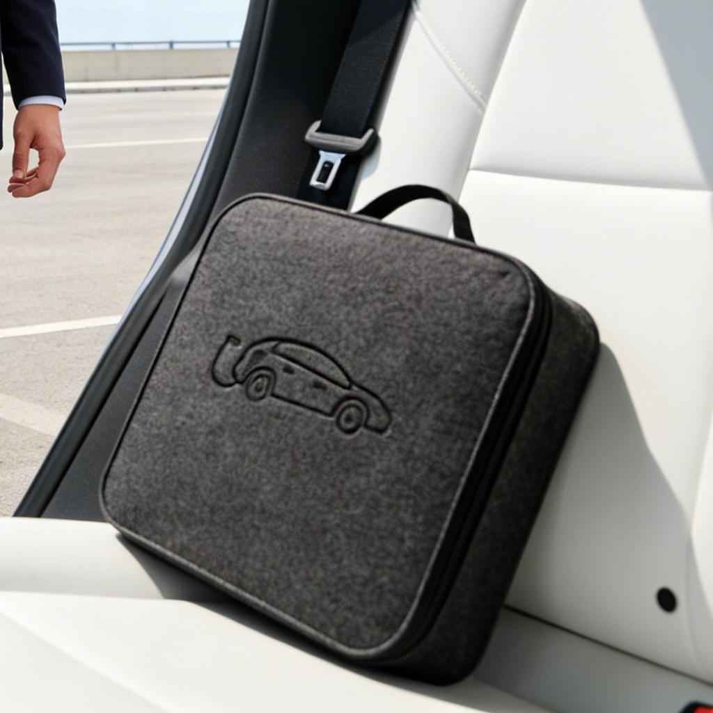 Electric Car Charger Plugs Storage Portable Carry Bag Waterproof And Shockproof Auto EV Charging Jumper Organizer Storage Bag
