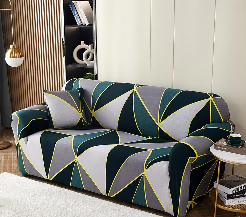 Geometry Plaid Sofa Cover Slipcovers Stretch Sofa Covers for Living Room Elastic Couch Chair Cover Sofa Towel 1/2/3/4-seater