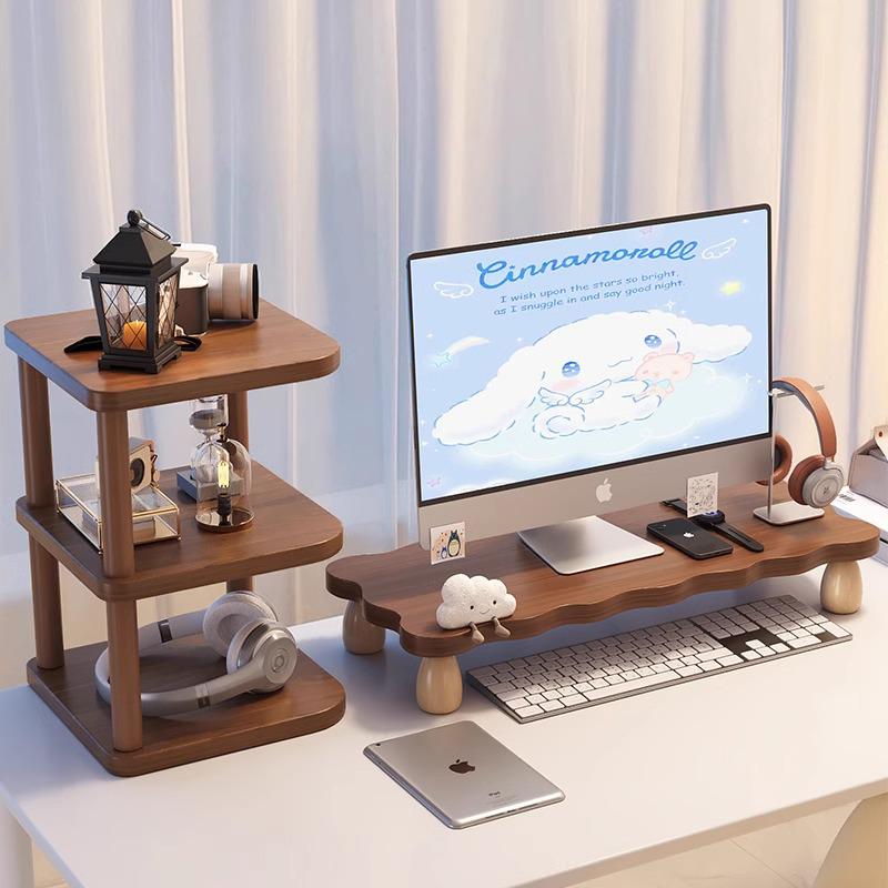 Desktop Monitor and Keyboard Riser Stand