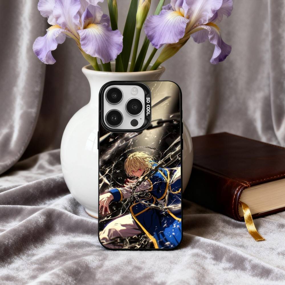 H-Hunter X H-Hunter K-Kurapika Phone Case For iPhone17,16,15,14,13,12,11 Plus,Pro Max Black Candy silver phone case iPhone13PROMAX