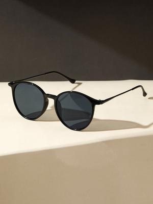 1Pc Fashion Round Metal Plastic Frame Women Sunglasses For Men Daily Life Shades Eyewear Accessories.