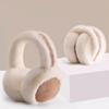 Winter Warm Earmuffs Cute Warm Brown Suede Plush Earmuffs Women's Maillard Collapsible Soft And Thick Earmuffs Winter Wear