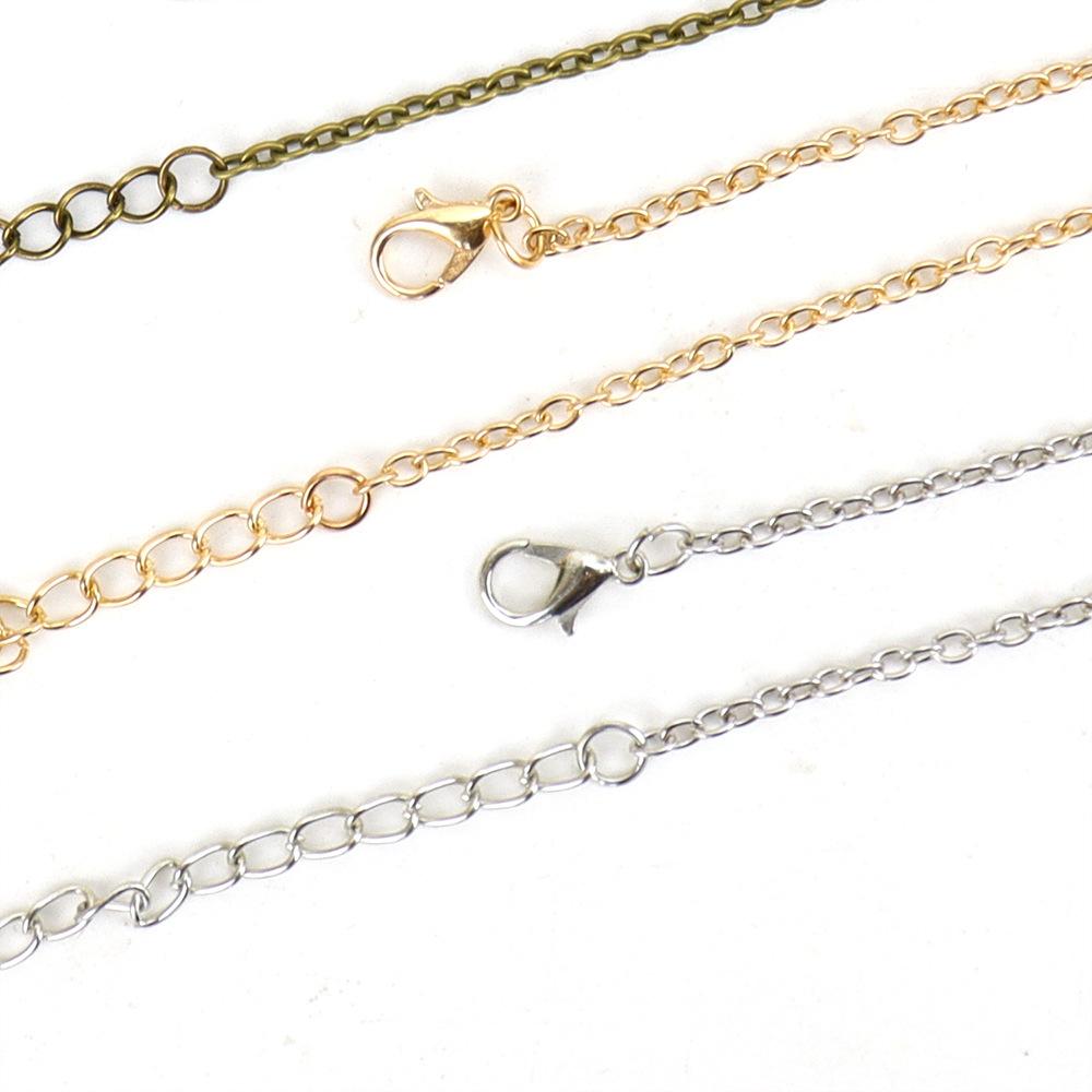 Diy Necklace 07 Cross Chain Necklace Lobster Buckle Stainless Steel O Chain Jewelry Necklace Accessories N49