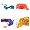 3Dprinting Resin Dragon Statue Moveable Body Joints Noctilucent Lucky Dragon Desktop Office Ornament Crafts Home Decoration Gift