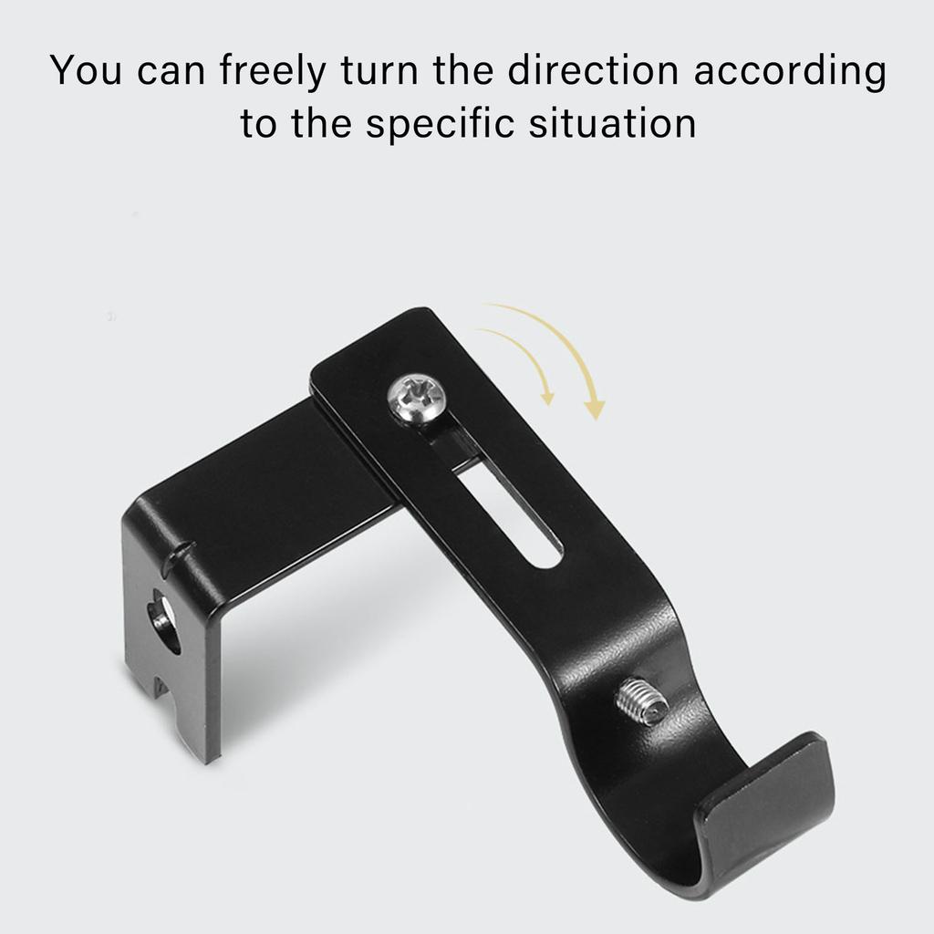 Regulowany uchwyt na karnisz, wytrzymałe uchwyty na karnisze 4 sztuki, haki na karnisze, wieszaki na ścianę, przedłużacz uchwytu na zasłony