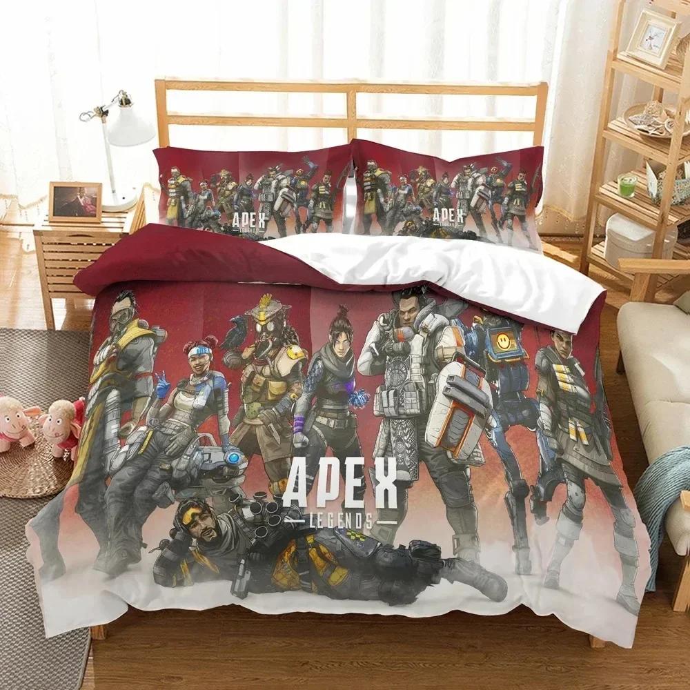 Game Duvet Cover APEX Pillowcase Legends Printed Bed Set Pillowcase Bedding Set Bed Linen Sheet Quilt Cover Full Queen King Size
