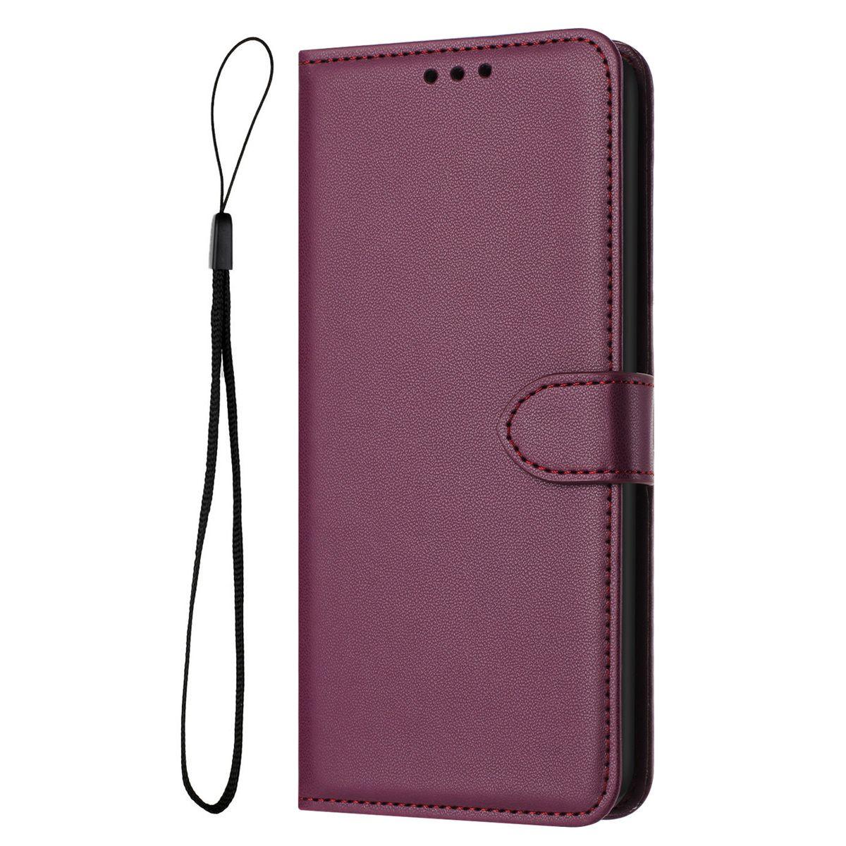 

Flip Phone Case for Samsung S25 Ultra - Faux Leather Wallet Card Holder Shockproof Phone Stand Full Cover on Samsung S25/S24/S23/S22/S21/S20/Plus S25 ULTRA фіолетовий