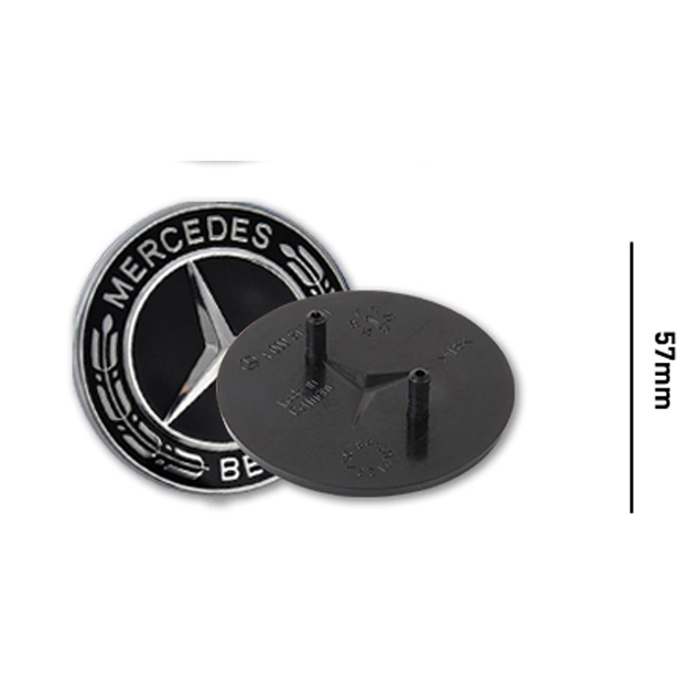

57mm Car Front Hood Emblem For MB MERCEDES BENZ Original W209 W210 W211 W212 W176 W203 W204 W205 Cover Decor Refit Accessories серебряный