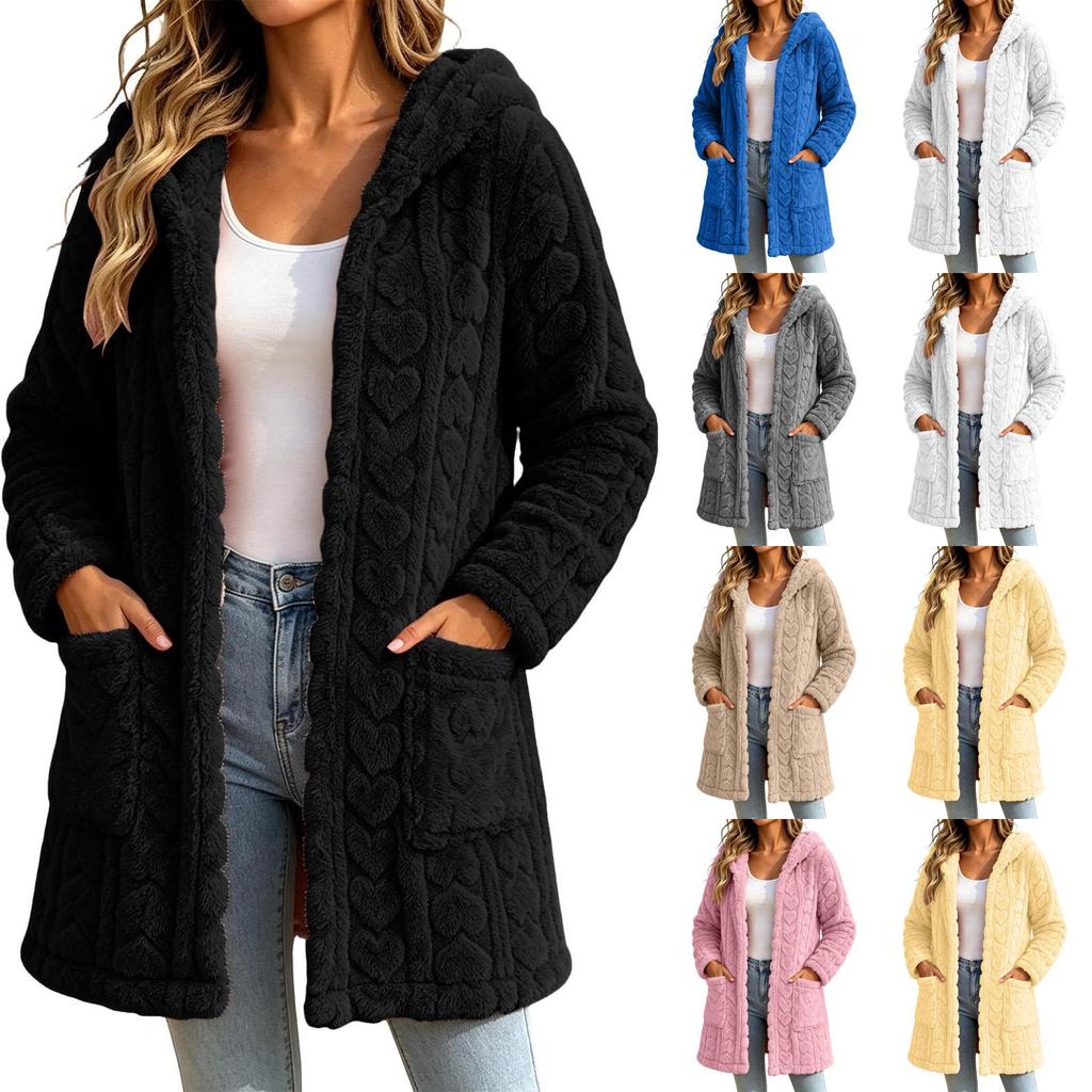 Women's Double-Sided Long Coat, Cute Casual Outerwear for Fall and Winter