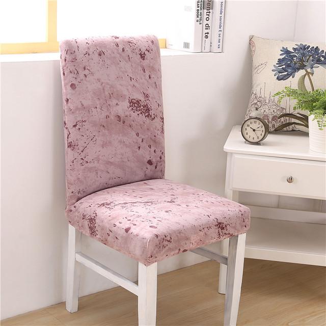 Floral Printing Chair Cover Removable Modern Elastic Banquet Seat Cover Chair Protective Case for Wedding Kitchen Dining Room