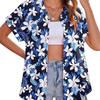 Women's Hawaiian Shirt Casual Short Sleeve Tropical Flower 3D Printed Printed Summer Shirt