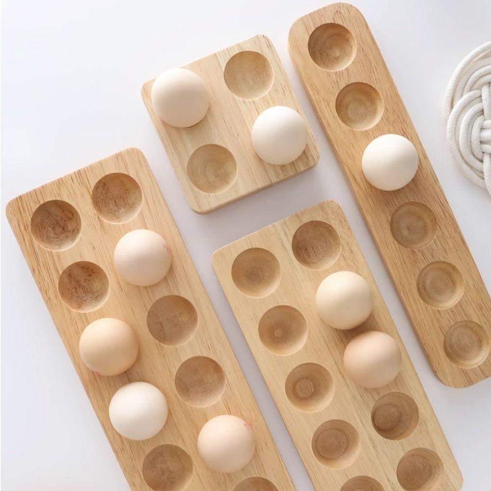 Multi-Compartment Egg Tray Japanese-style Egg Plate Egg Display Tray Egg Storage Rack  Tabletop