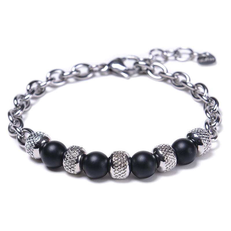 JYL TS Bracelet Men s  Fashionable Durable Attracts Strength & Confidence frosted