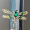 Vintage Rhinestone Dragonfly Brooches For Women Luxury Animal Insects Brooch Pins Clothes Suit Party Accessories Jewelry Gifts