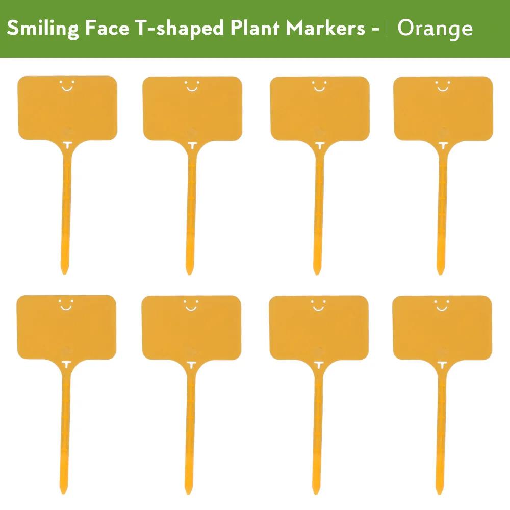 55PCS T-shaped Plastic Plant Label Waterproof Reusable Flower Vegetable Herbal Potted Classification Tag Garden Nursery Sign