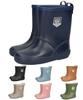 ORiental TRaffic Kids' Rain Boots, Waterproof, Cold-Resistant, Warm, Sizes 15-22cm, for Boys and Girls, Mid-Length, with Reflective Panels, K-201