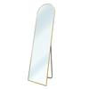 Metal Round Metal Full-Length Mirror 150x40 | Full Body Mirror with Floor Stand | Wall Mount Wall