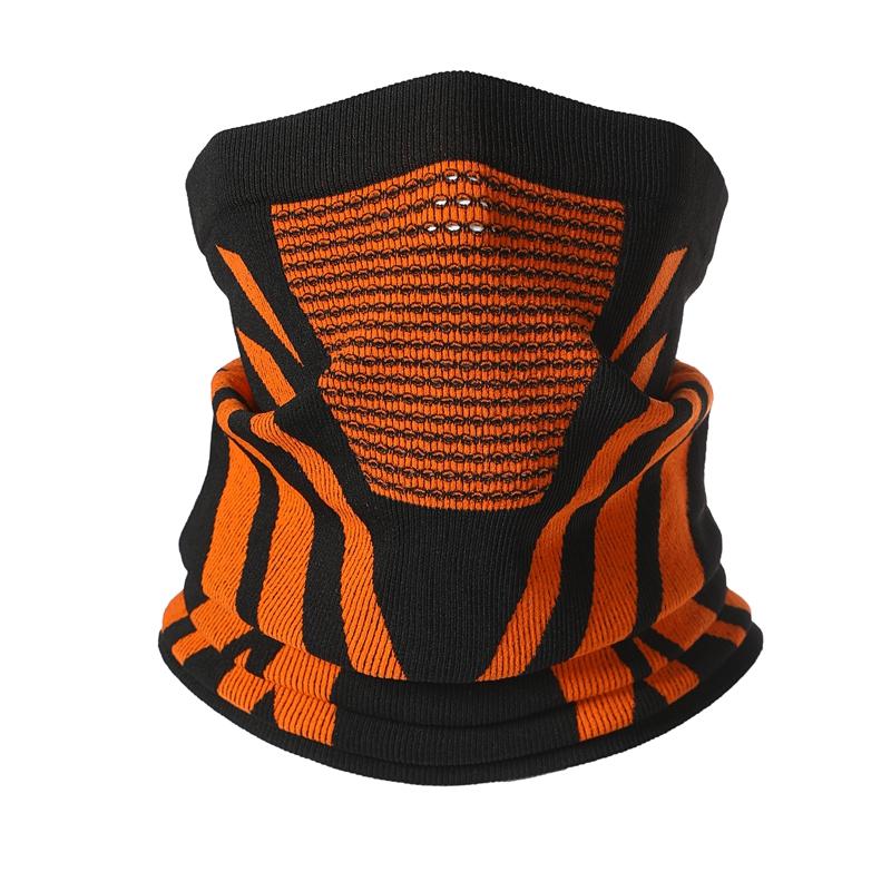 

Новая маска-бандана для лица, грелка для шеи, велосипедный шарф, дышащая маска для пешего туризма, зимняя уличная ветрозащитная утолщенная маска, нагрудник One Size оранжевый