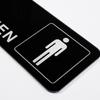 Clear Acrylic Restroom Sign Durable Bathroom Marker Easy to Clean Washroom Directional Signs for Public Places