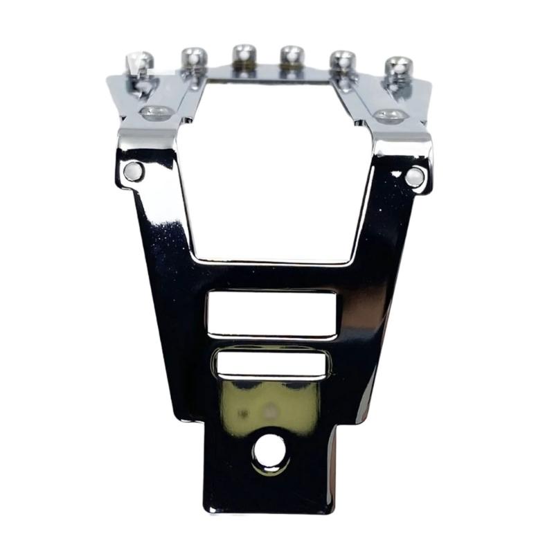 Heavy Duty Jazz Guitar Bridge Metal Texture Suitable for Enhancing Volumes and Customizable String Height Adjustment