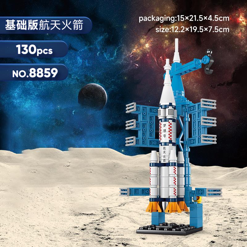 

2024 Saturn 5 Rocket Dragon Ship Space Station Aviation Spaceport Model Space Center Building Blocks Sets Dolls Brick Kids Toys